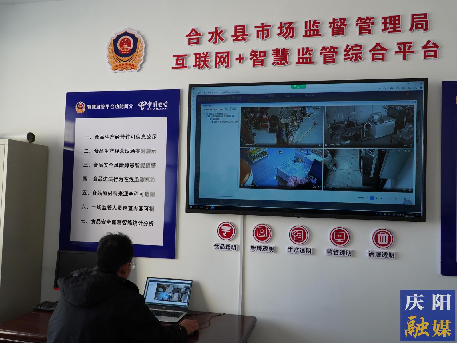 合水县互联网+智慧监管综合平台。