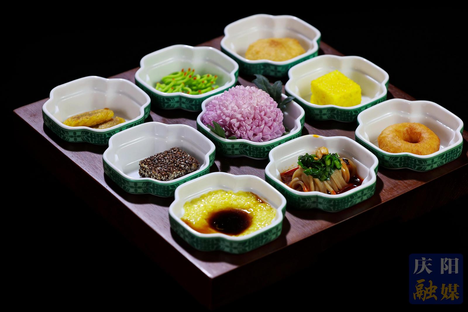 庆阳小吃九宫格。